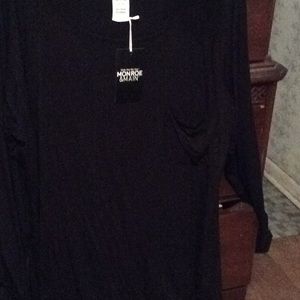 Monroe & Main Women Long Sleeve Top Size 1x